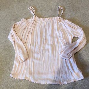 Spaghetti strap with shoulder cutout blouse